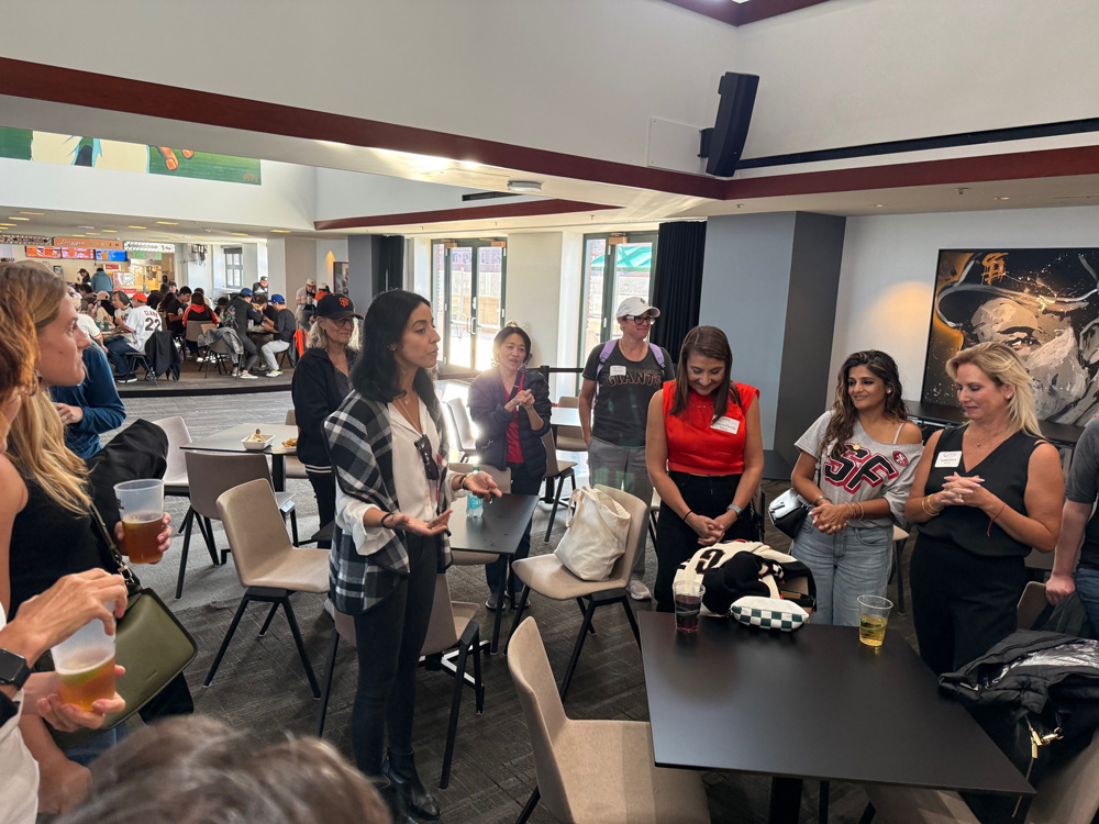 Pre-game reception at giants game