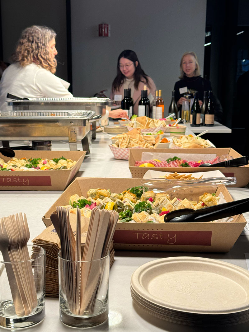 Food at holiday party